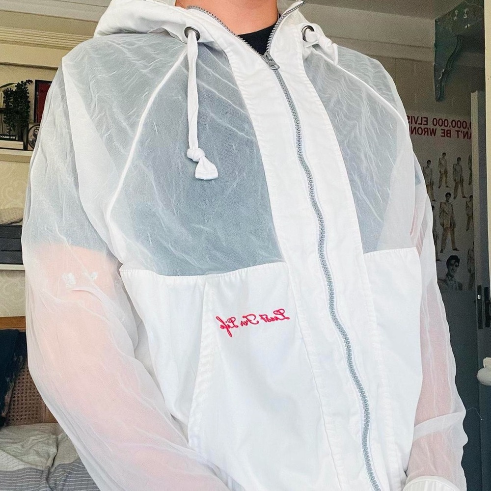 Lana Del Rey Lust for Life White Hooded Windbreaker Jacket
